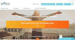 Desktop Screenshot of expresscorporatehousing.com